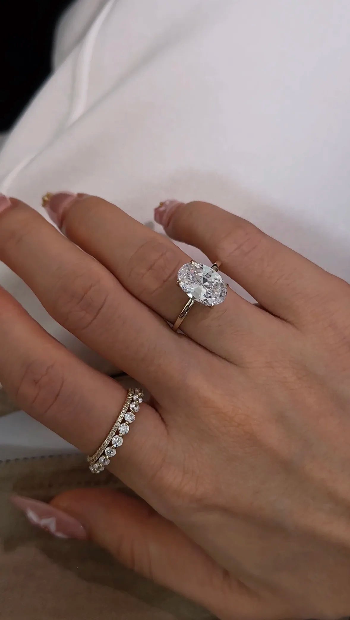 Theia Oval Diamond Ring｜925 Sterling Silver
